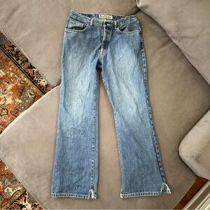 American Eagle Men's 34X31 (tag 33x32) Blue Slim Fit Straight Jeans RN#54485